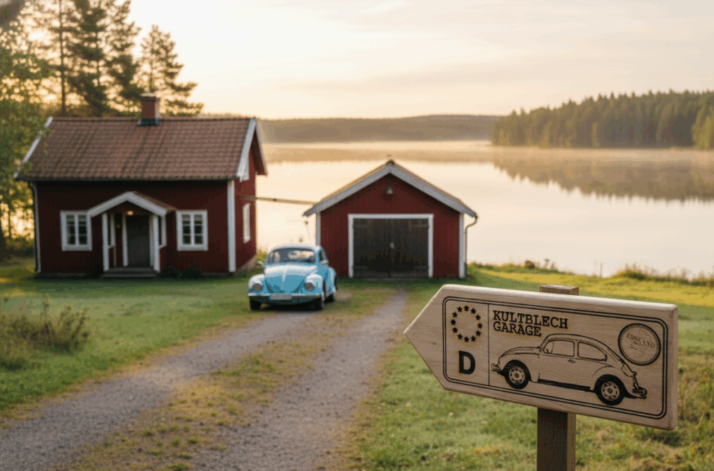 Wegweiser Kultblech-Garage klein